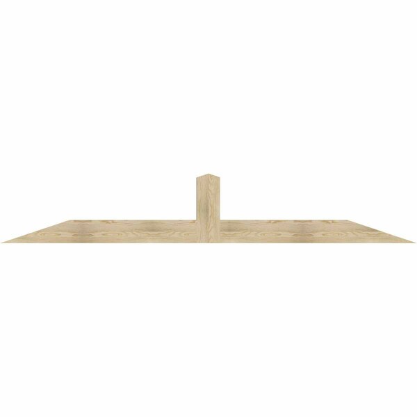 Ekena Millwork Portland Rough Sawn Timber Gable Bracket, Douglas Fir, 108"W x 18"H x 4"D x 6"F, 4/12 Pitch GBW108X18X0406POR00RDF - main